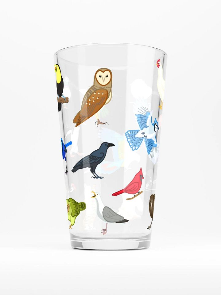 Birbs of a feather Pint Glass product image (1)