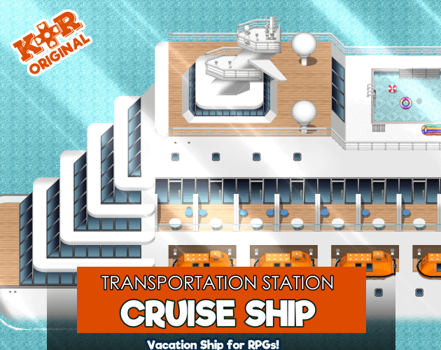 KR Transportation Station ~ Cruise Ship Tileset for RPGs product image (1)