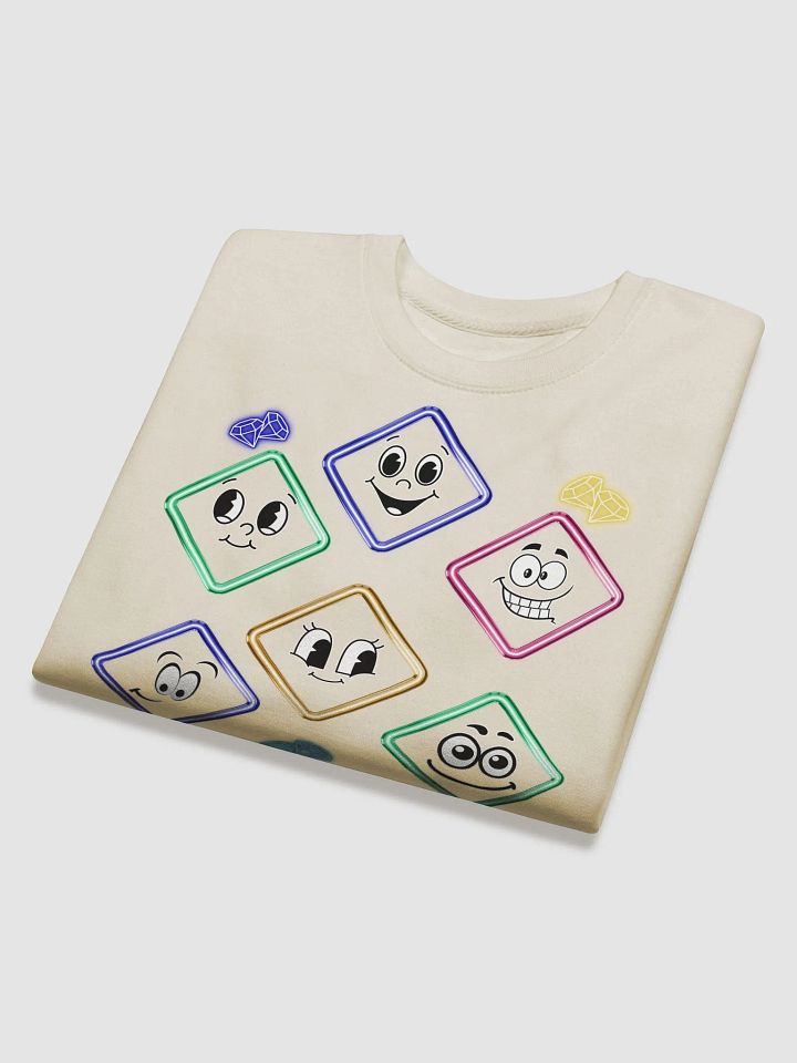 Happy Diamond Faces - Colorful Artistic Sweatshirt product image (2)