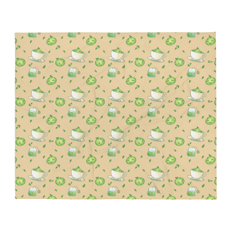 Green Tea Slime Throw Blanket Gold product image (6)