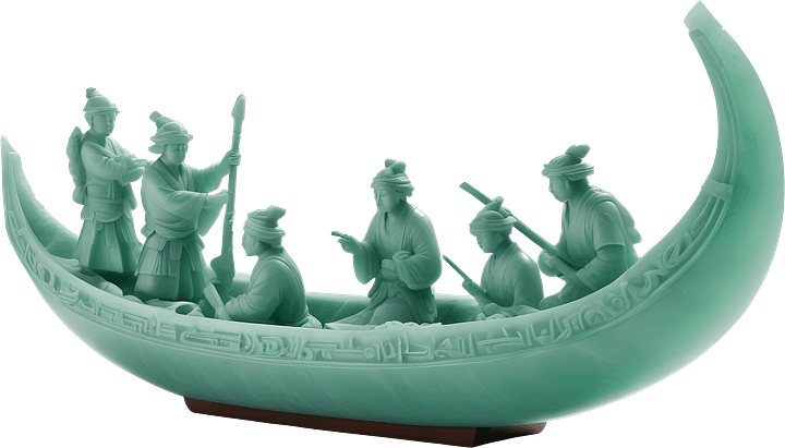 Jade Signature – Historical Jade Boat Sculpture PNG product image (1)
