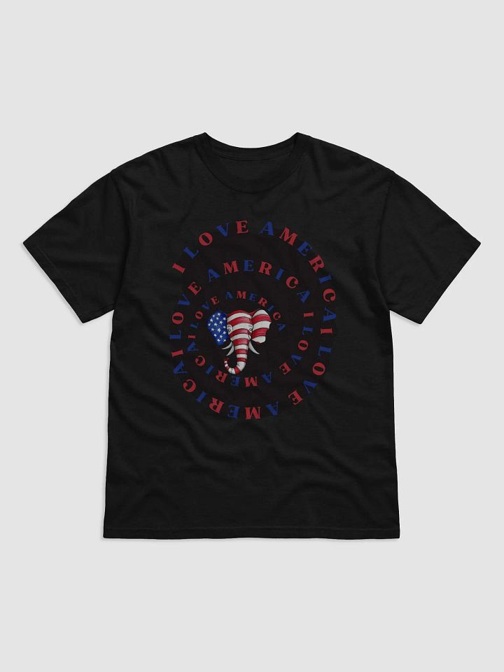 T-Shirt Patriotic Spiral Elephant product image (1)