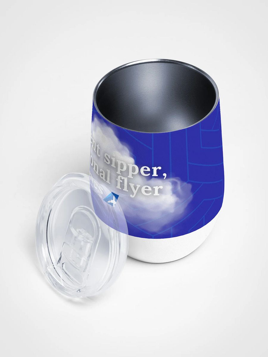 🍷 Frequent Sipper, Occasional Flyer - Traveller’s Wine Tumbler product image (4)