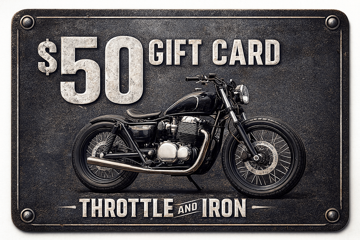 Throttle & Iron $50 Digital Gift Card – Ride, Shop, Repeat product image (1)