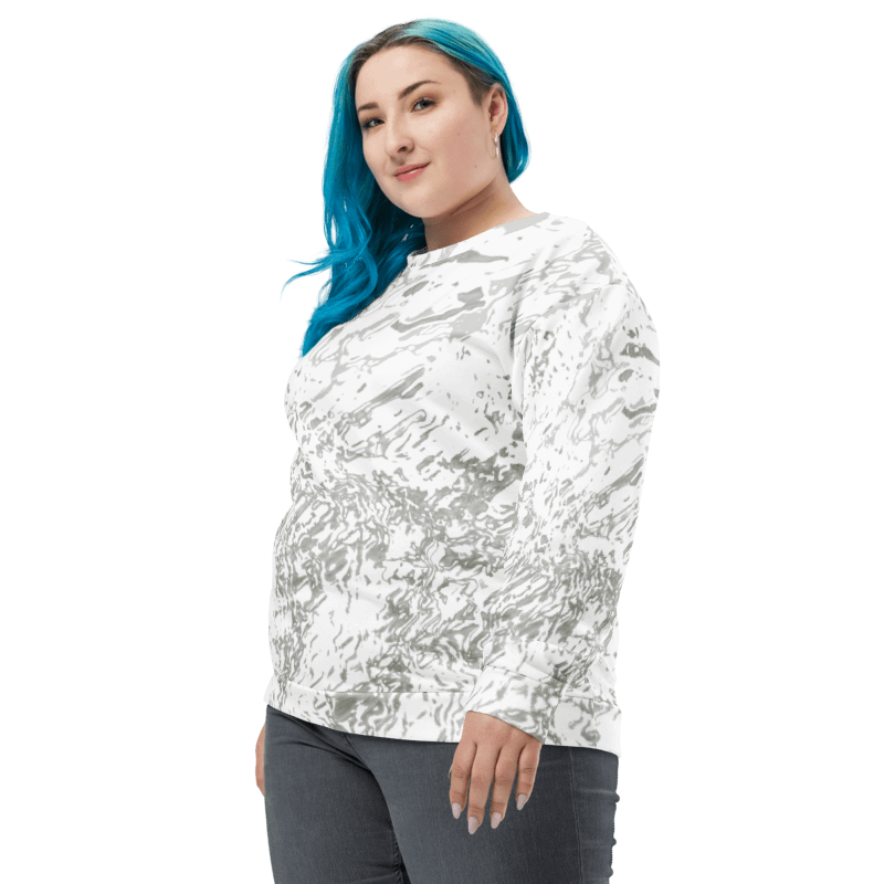 Abstract Pale Marble Effect Design Unisex All Over Print Sweatshirt product image (8)