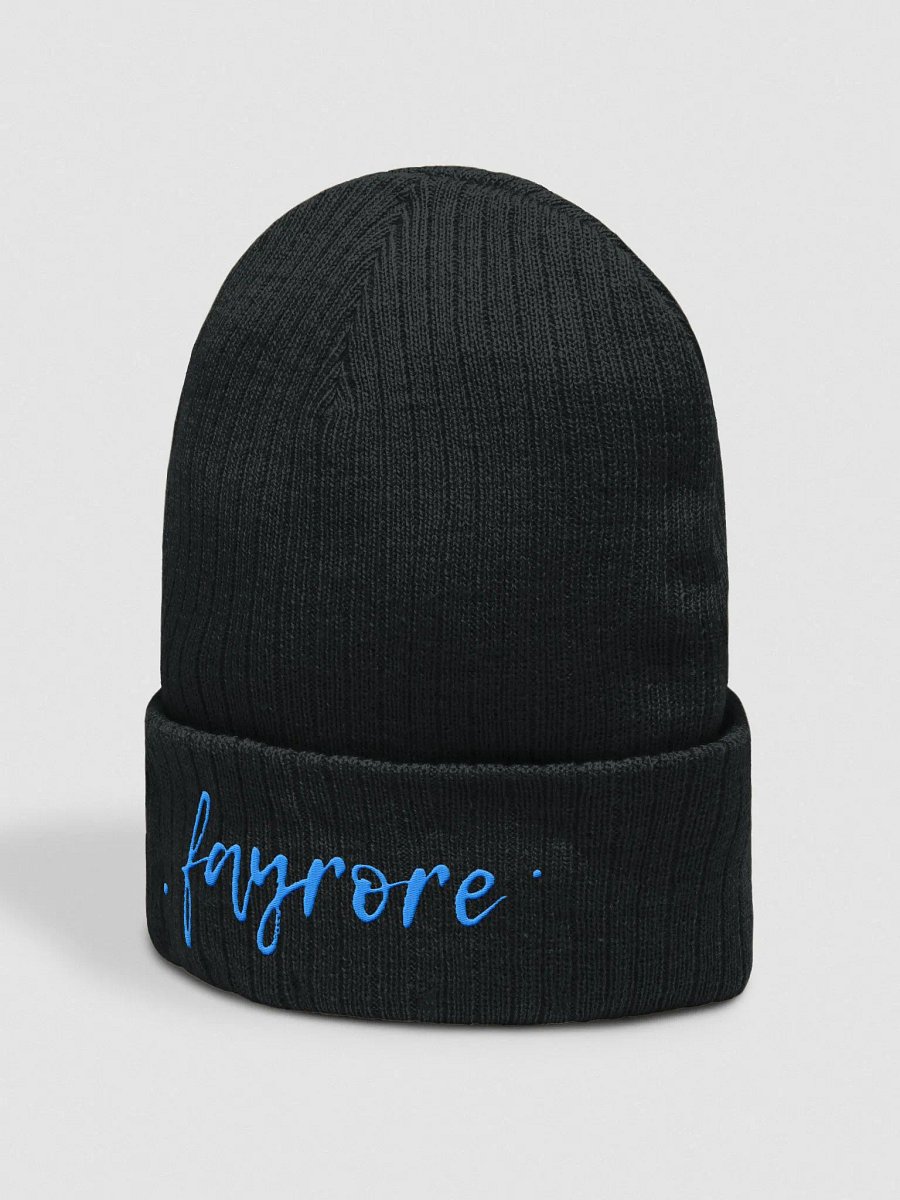 Fayrore Embroidered Atlantis Ribbed Beanie product image (4)