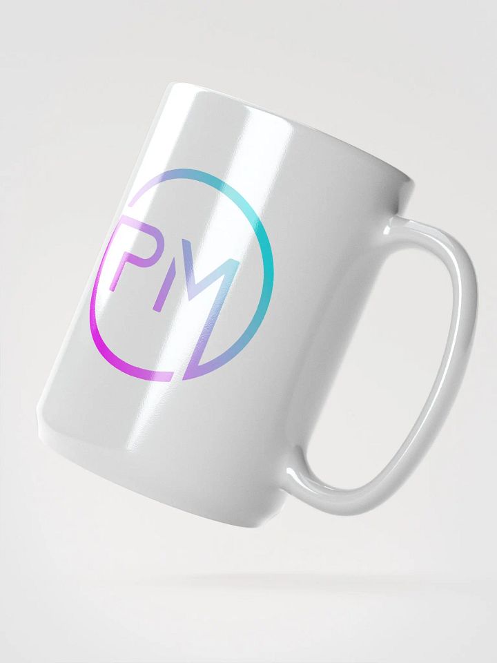 Neon Gradient Initials Circle Logo Mug product image (2)