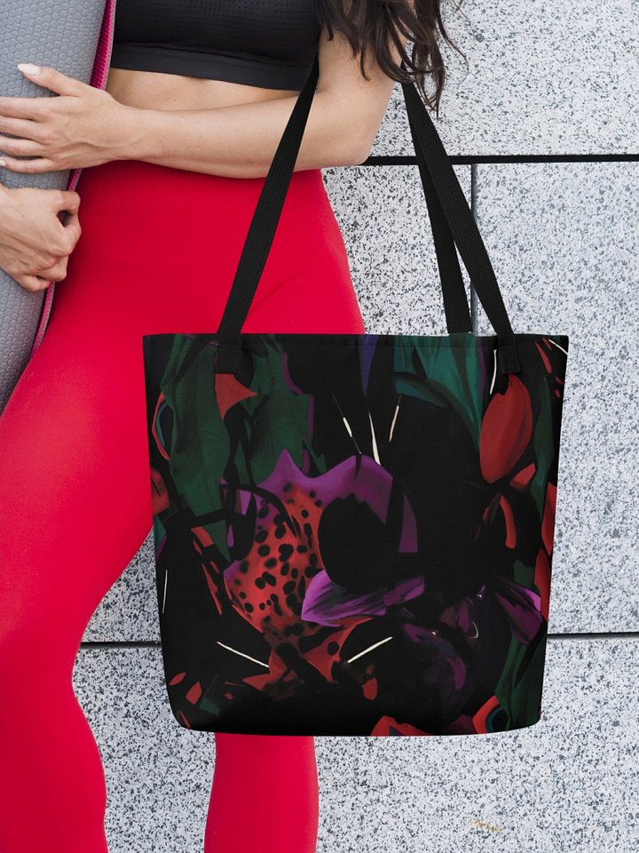 Large Tote Bag "Blosoom At Midnight" product image (1)