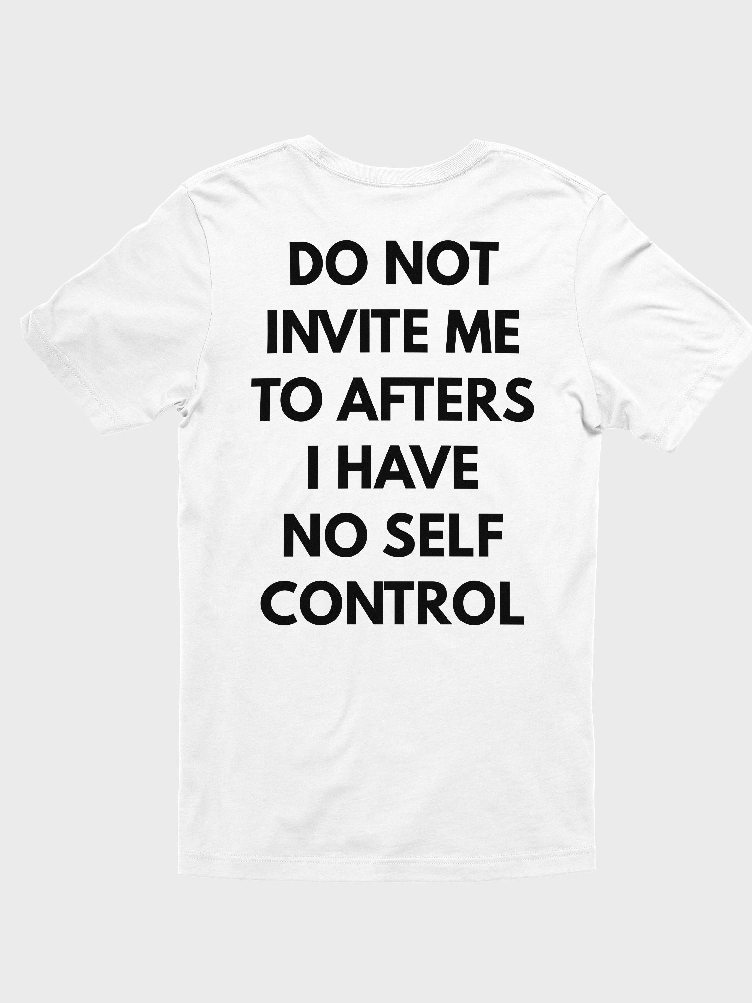 No Self Control T-Shirt | Bold Graphic Streetwear Overthink Wear product image (1)