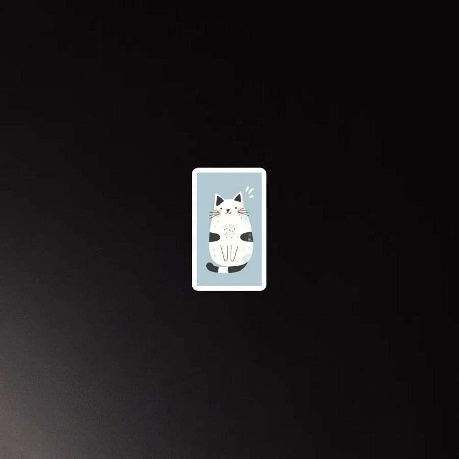 Purrfectly Chubby Charming Cat - Die-Cut Magnet product image (3)