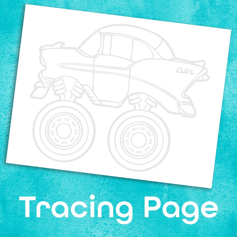 Classic Car Coloring Page product image (5)