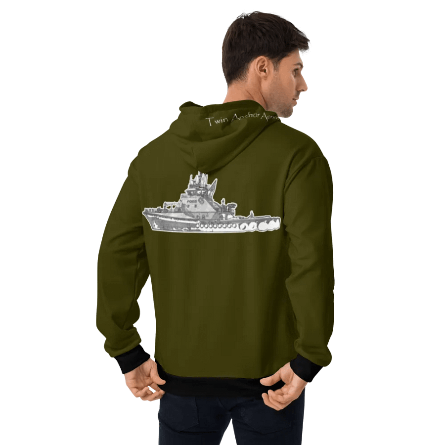 Green Foss tug Sketch Hoodie product image (12)