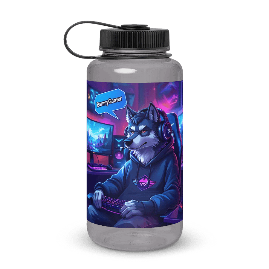 Howling Gamer Wide Mouth Water Bottle product image (1)