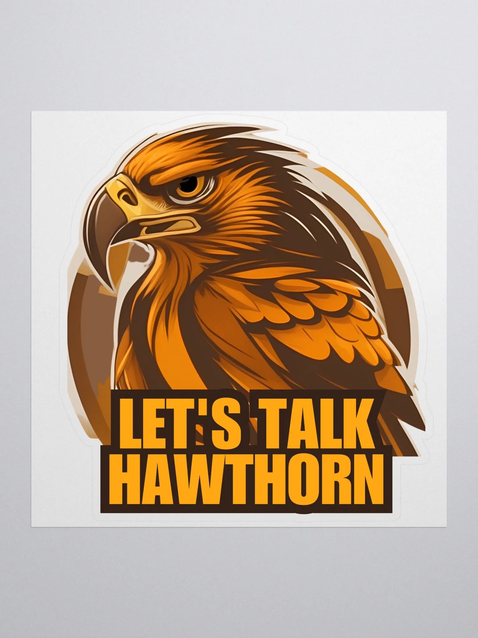 Let's Talk Hawthorn Sticker product image (1)