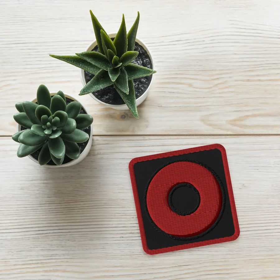 Red Ring Embroidered Patch product image (4)