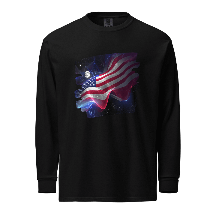Flying High American Flag Long Sleeve Durable Shirt product image (1)