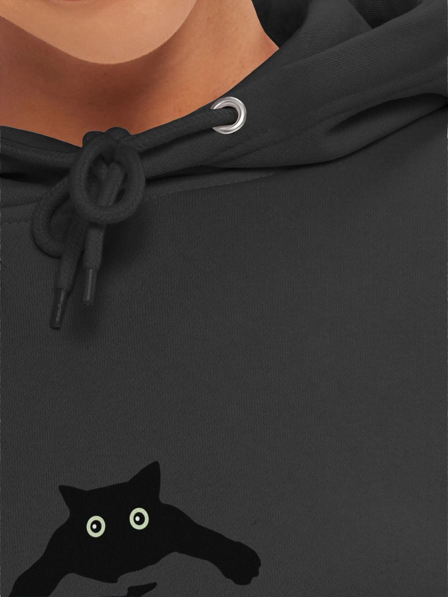 Two Hands Holding A Black Cat Hoodie product image (49)