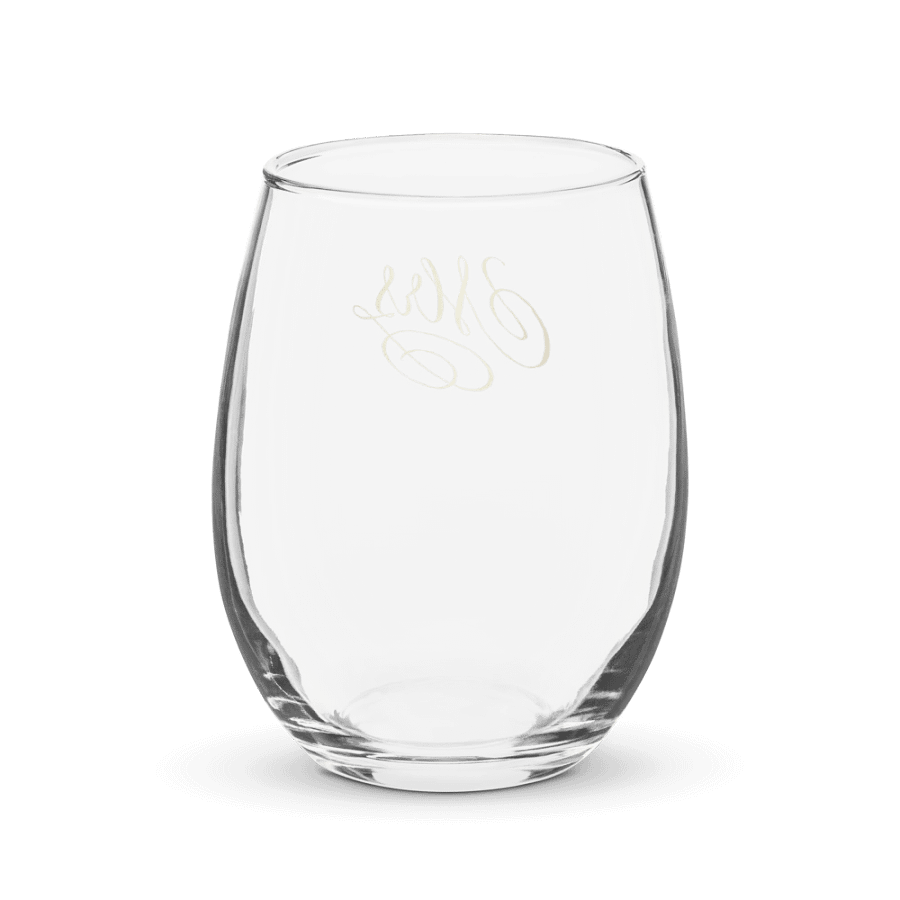 Elegant Gold 'Mrs' Stemless Wine Glass product image (2)