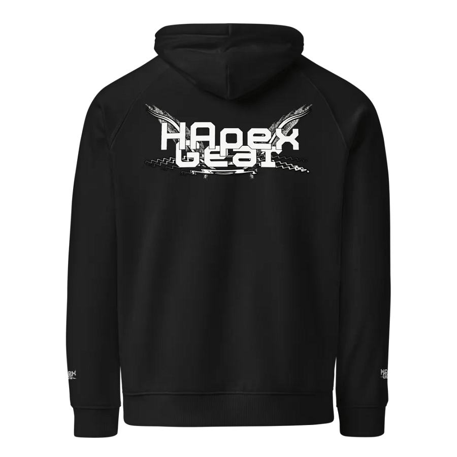 Unisex Eco Raglan Hoodie - White HApex Gear White Logo product image (1)