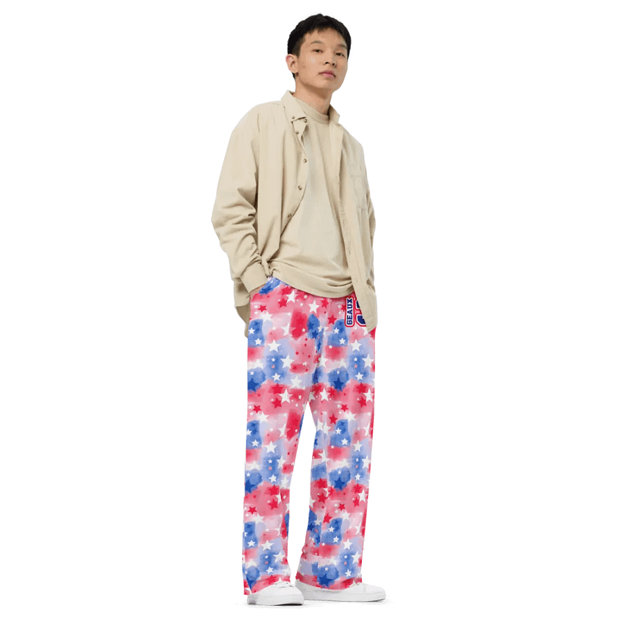 Unisex RWB All Over Print Watercolor w/Stars - Geaux 31 product image (8)