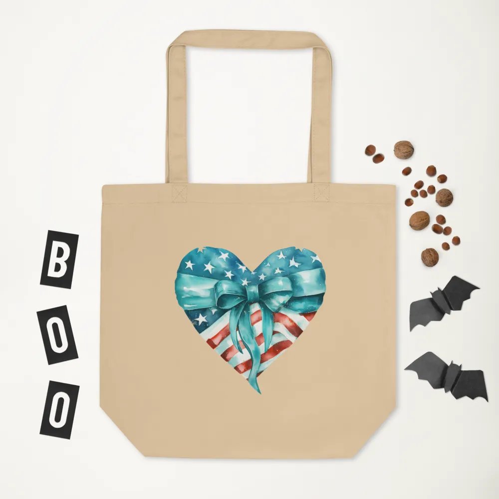 Stars & Stripes Heart Tote Bag product image (3)