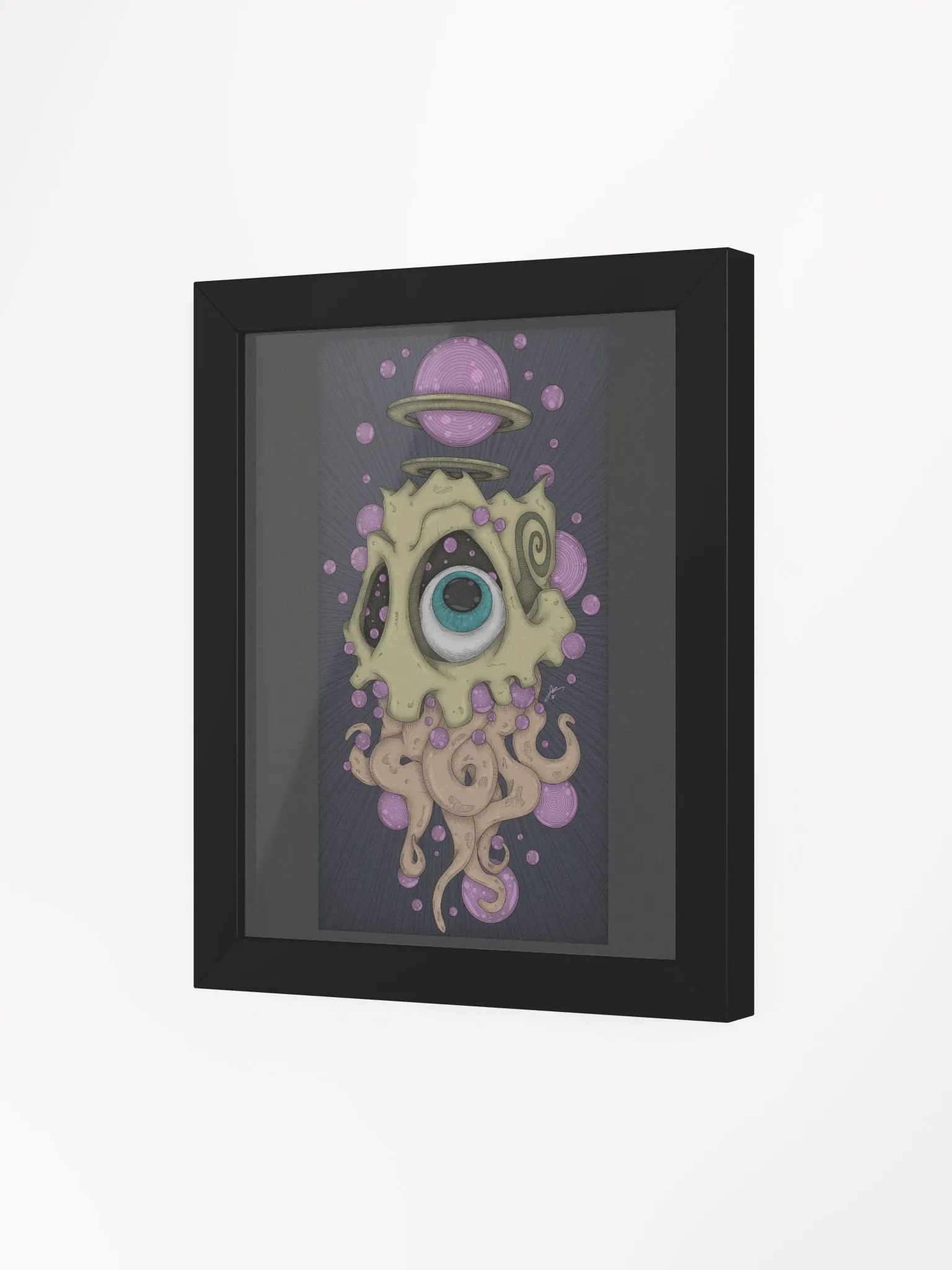FRAMED - Bubble Skull Squid product image (3)