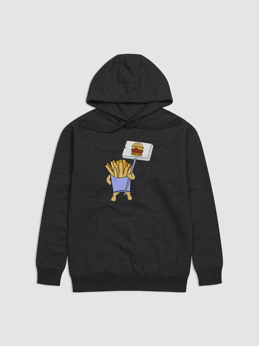 French fries protesting in favor of hamburgers product image (5)