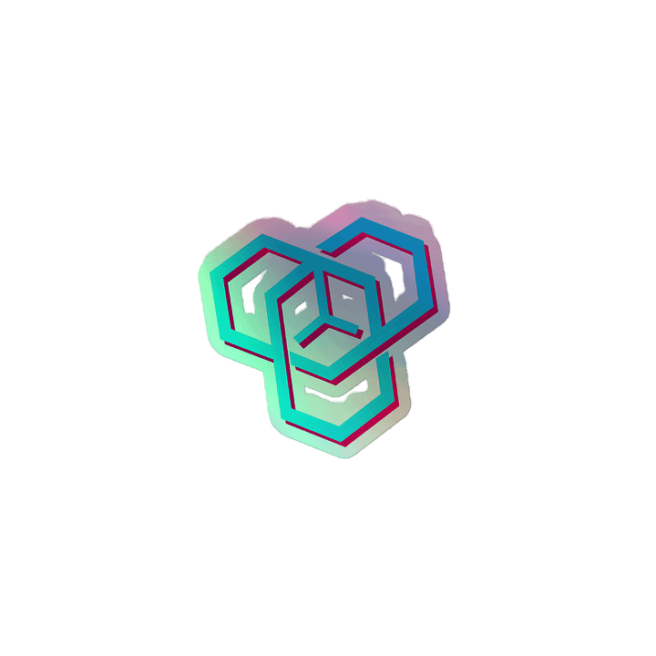 Cubie Holographic Sticker product image (1)