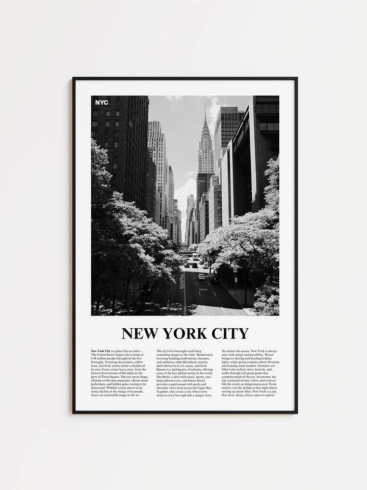 New York City 01 Newspaper Poster product image (1)