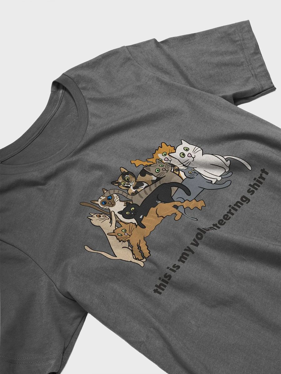 this is my volunteering shirt - cat pile product image (3)