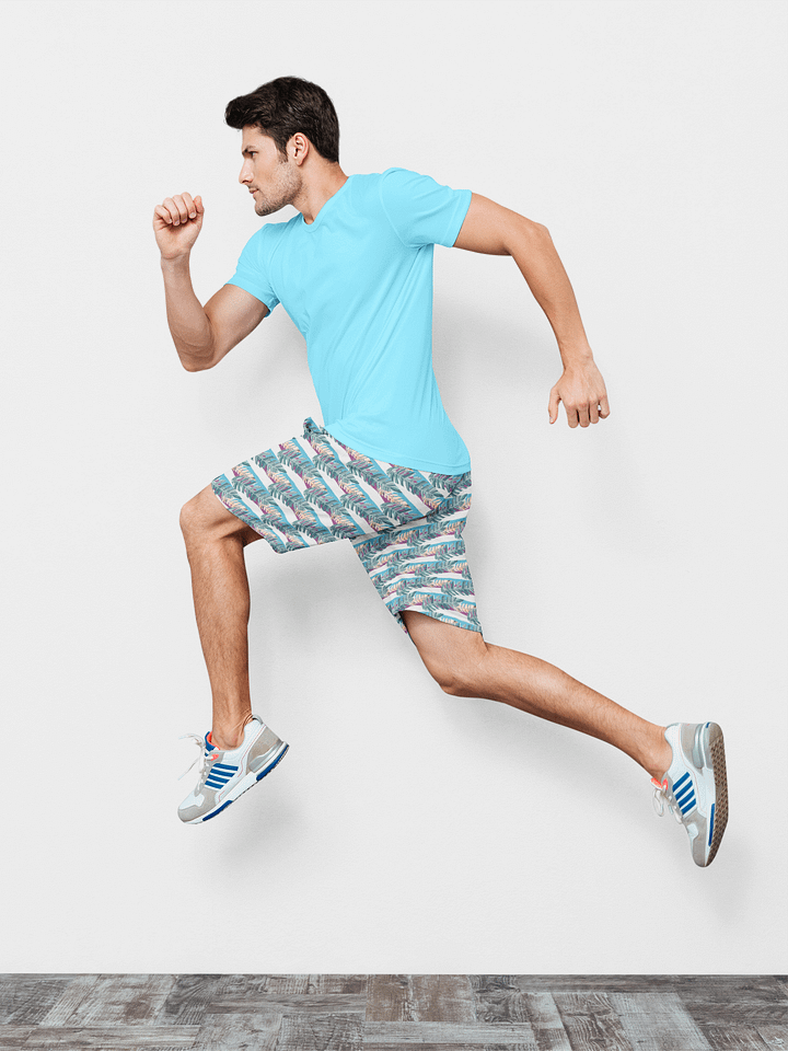 Tropical Stripes | Recycled Unisex Mesh Shorts product image (1)
