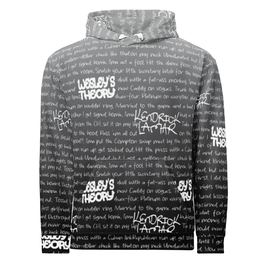 Wesley's Theory - Kendrick Lamar- GREY/BLACK - Unisex Hoodie product image (3)