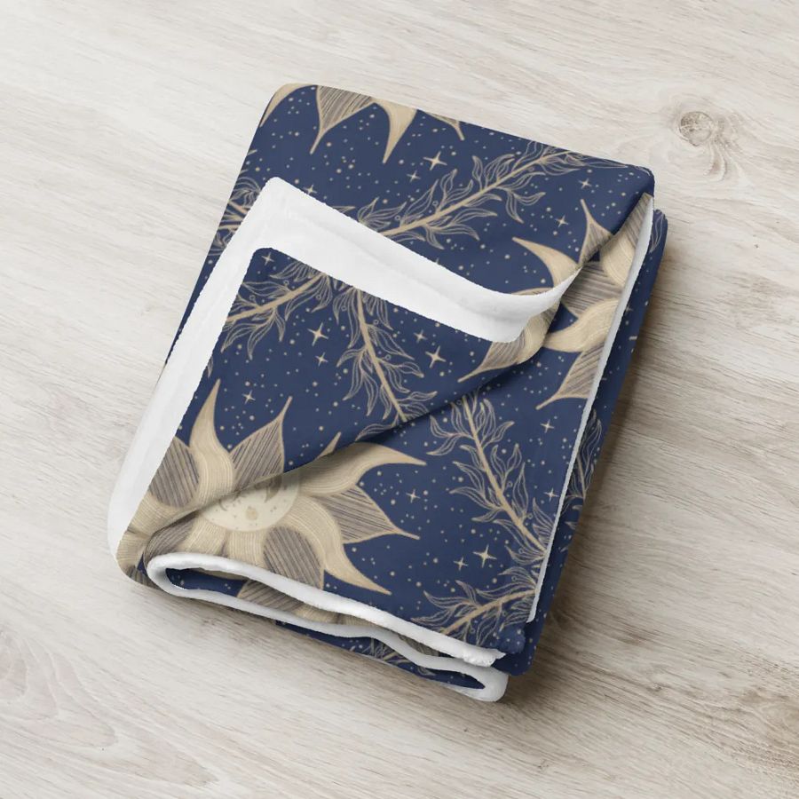 Mystic Suns and Leaves Throw Blanket product image (6)