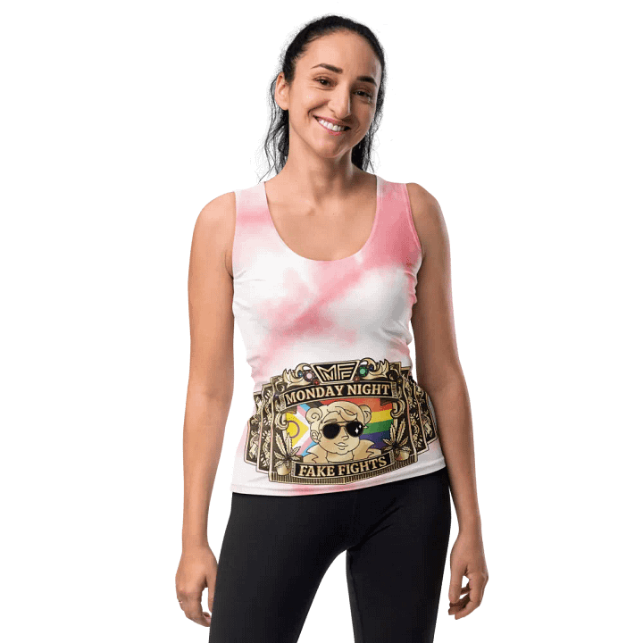 MNFF Title Belt Pink Tie Dye 