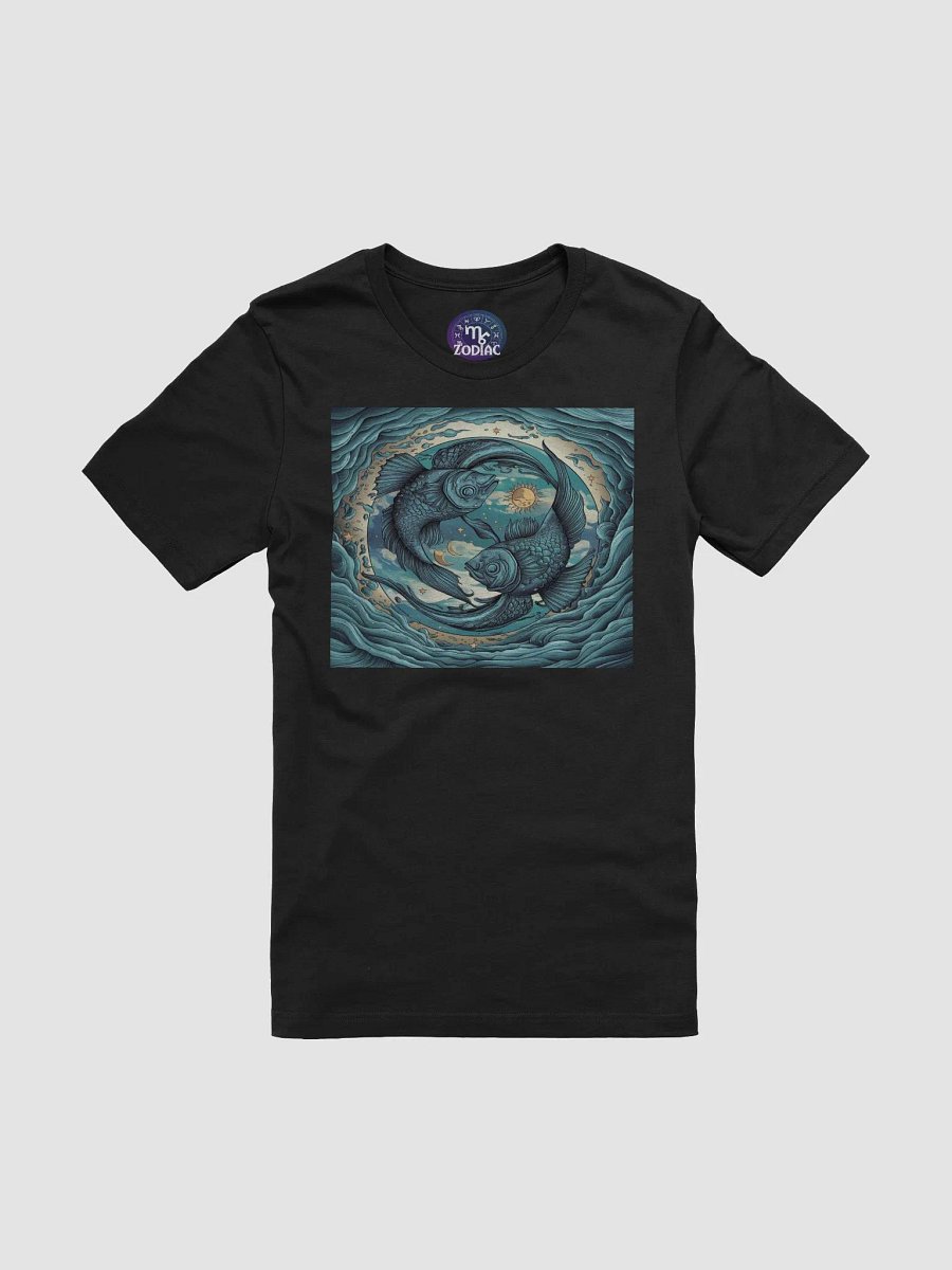 Pisces Zodiac Unisex T-Shirt - Oceanic Fish Design, Astrology Gift product image (3)