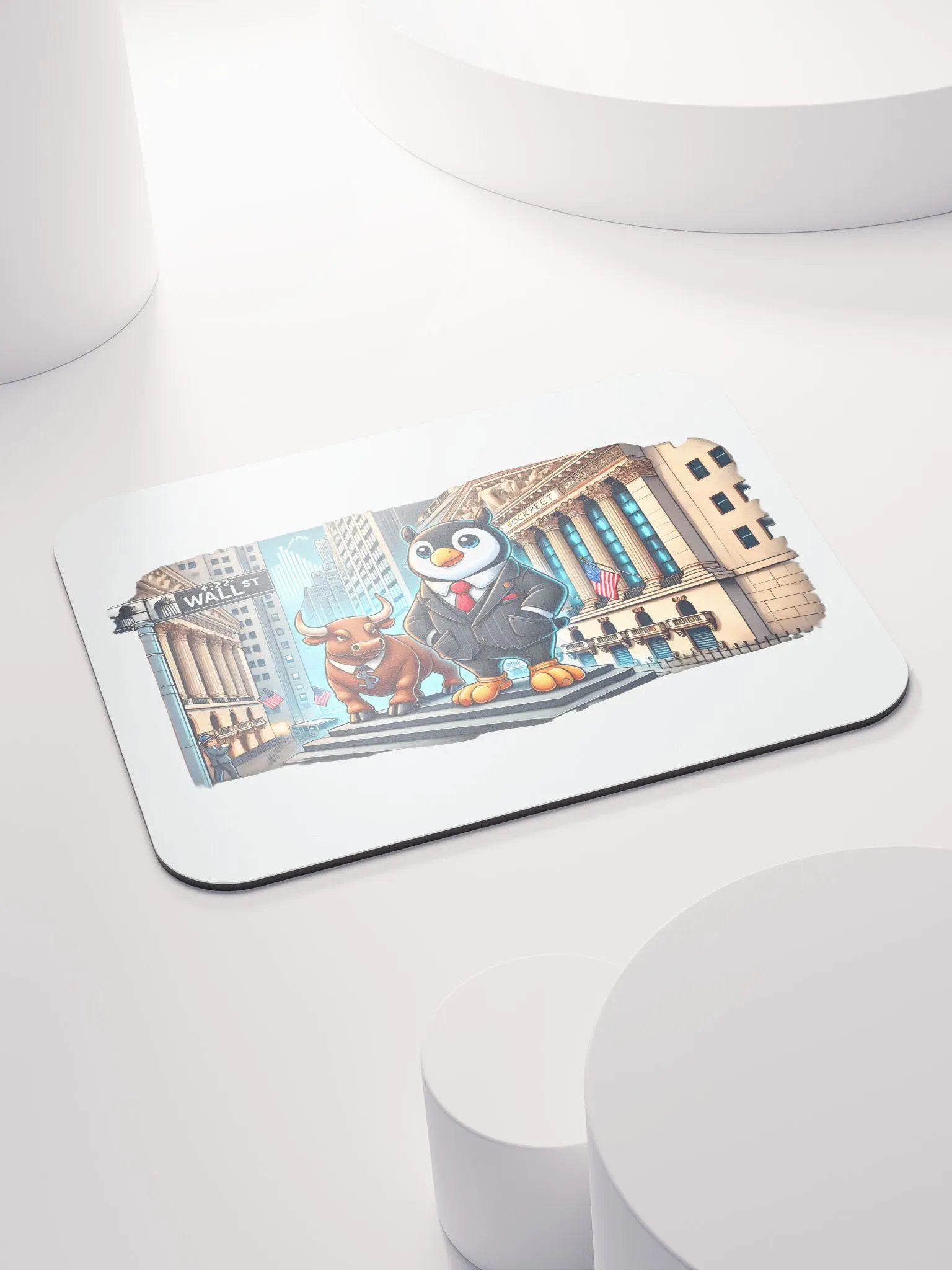 Penguin of Wall Street Mouse Pad product image (5)