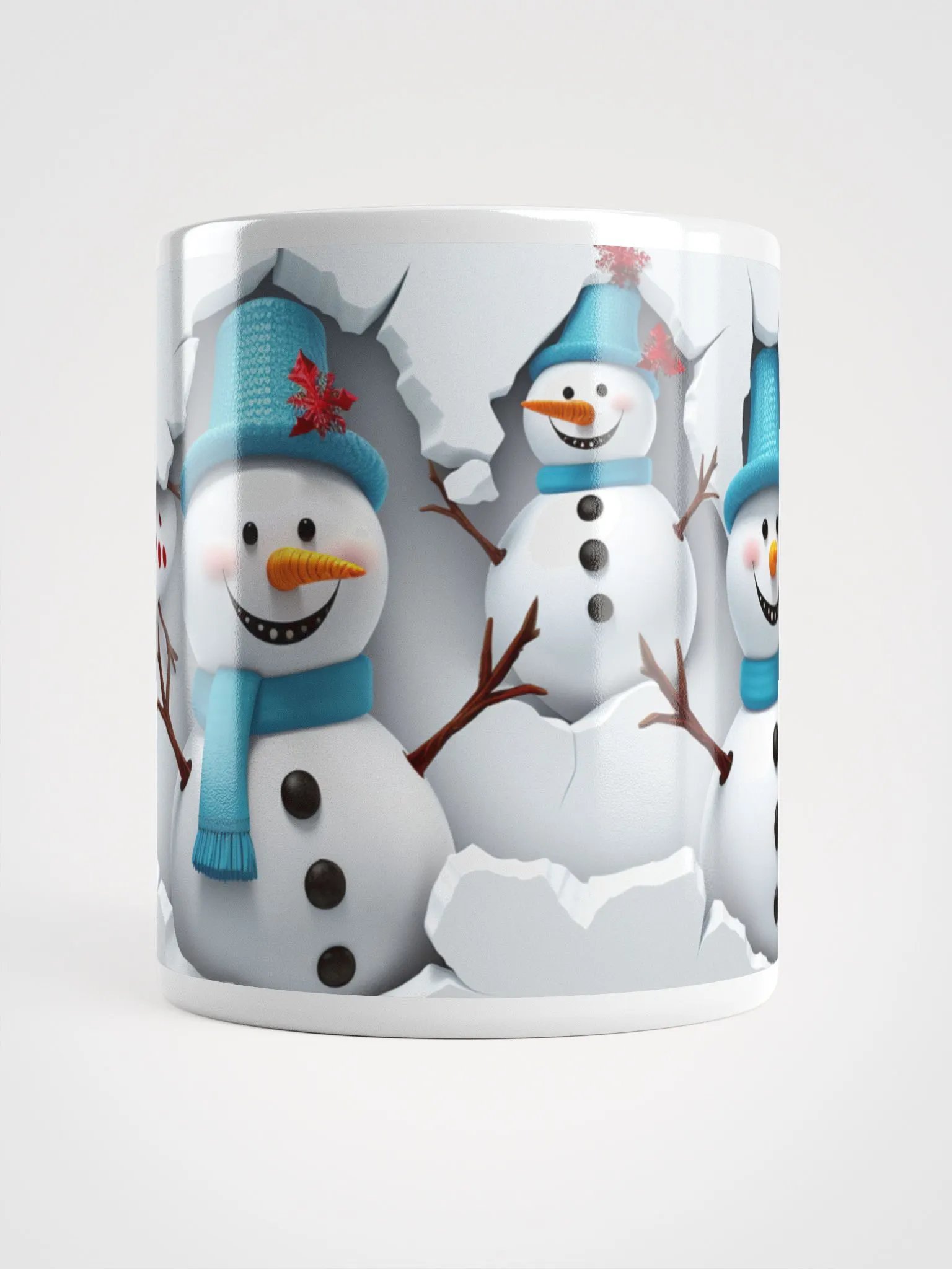 "Snowman Surprise" - A Whimsical Winter Wonderland Mug product image (5)