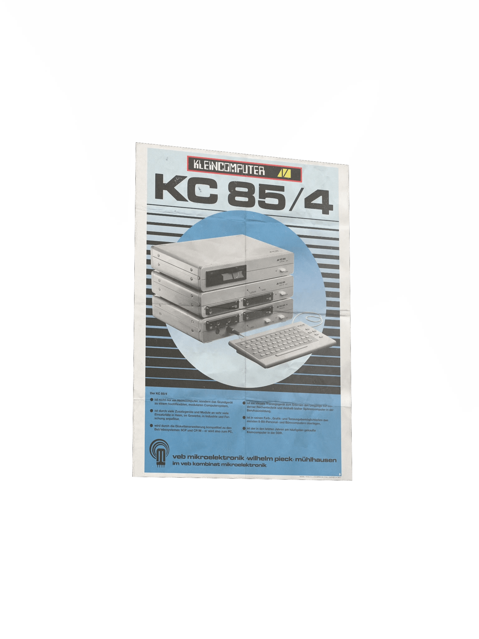 DDR Kleincomputer KC85/4 Poster (vintage design) product image (3)