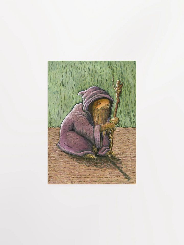 Sloth Wizard Print product image (1)