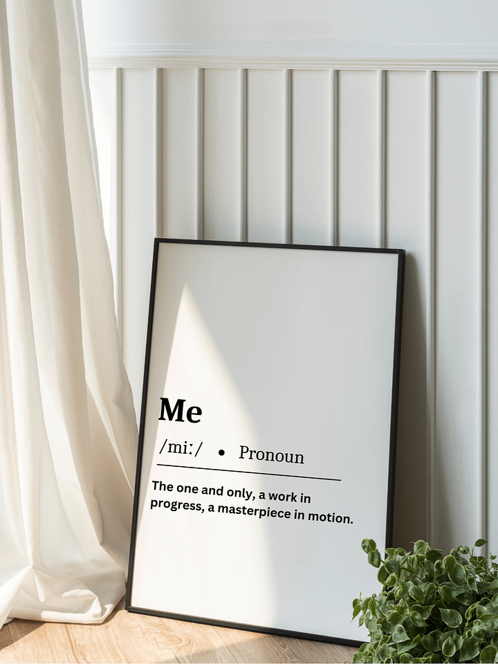 Me Definition Printable Wall Art product image (1)