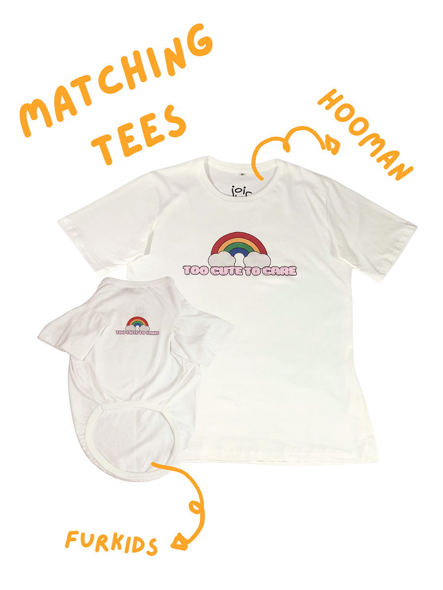Matching Tshirt "Too Cute" FURKIDS product image (1)