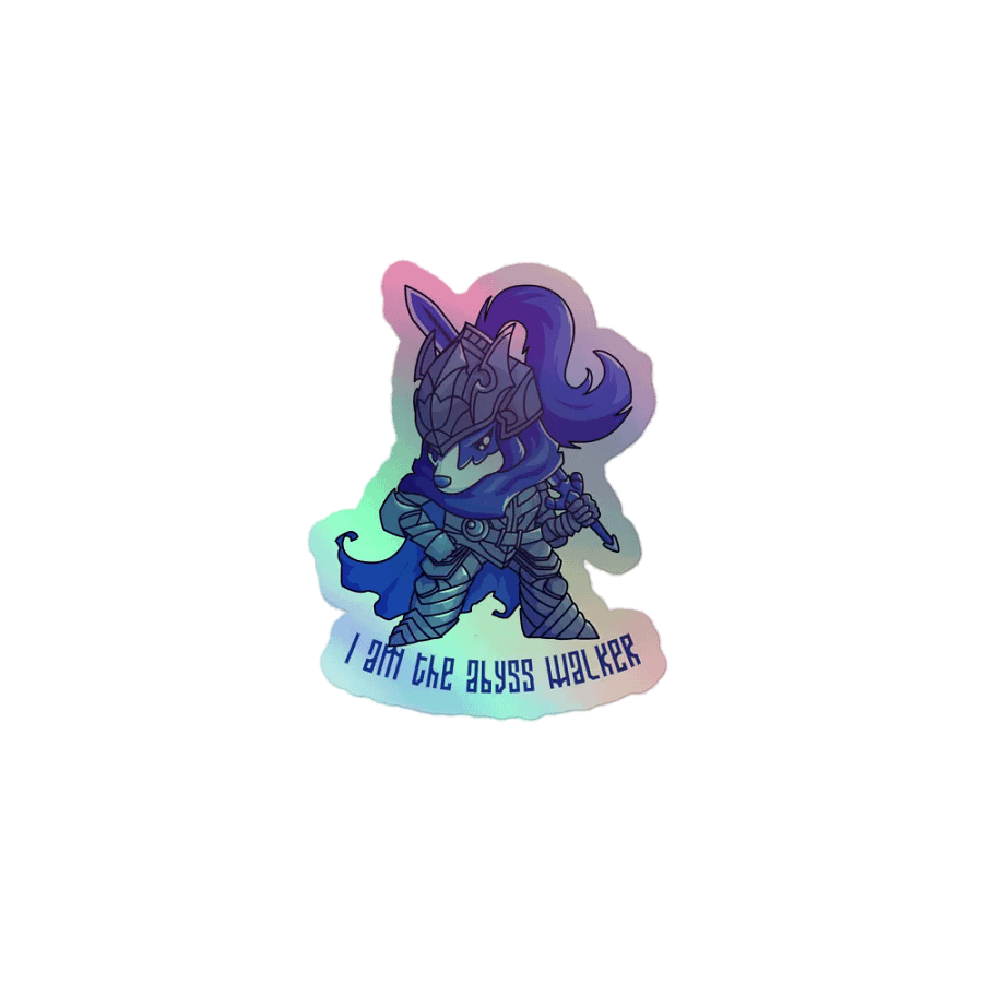 Abyss Walker Badger holographic sticker product image (1)
