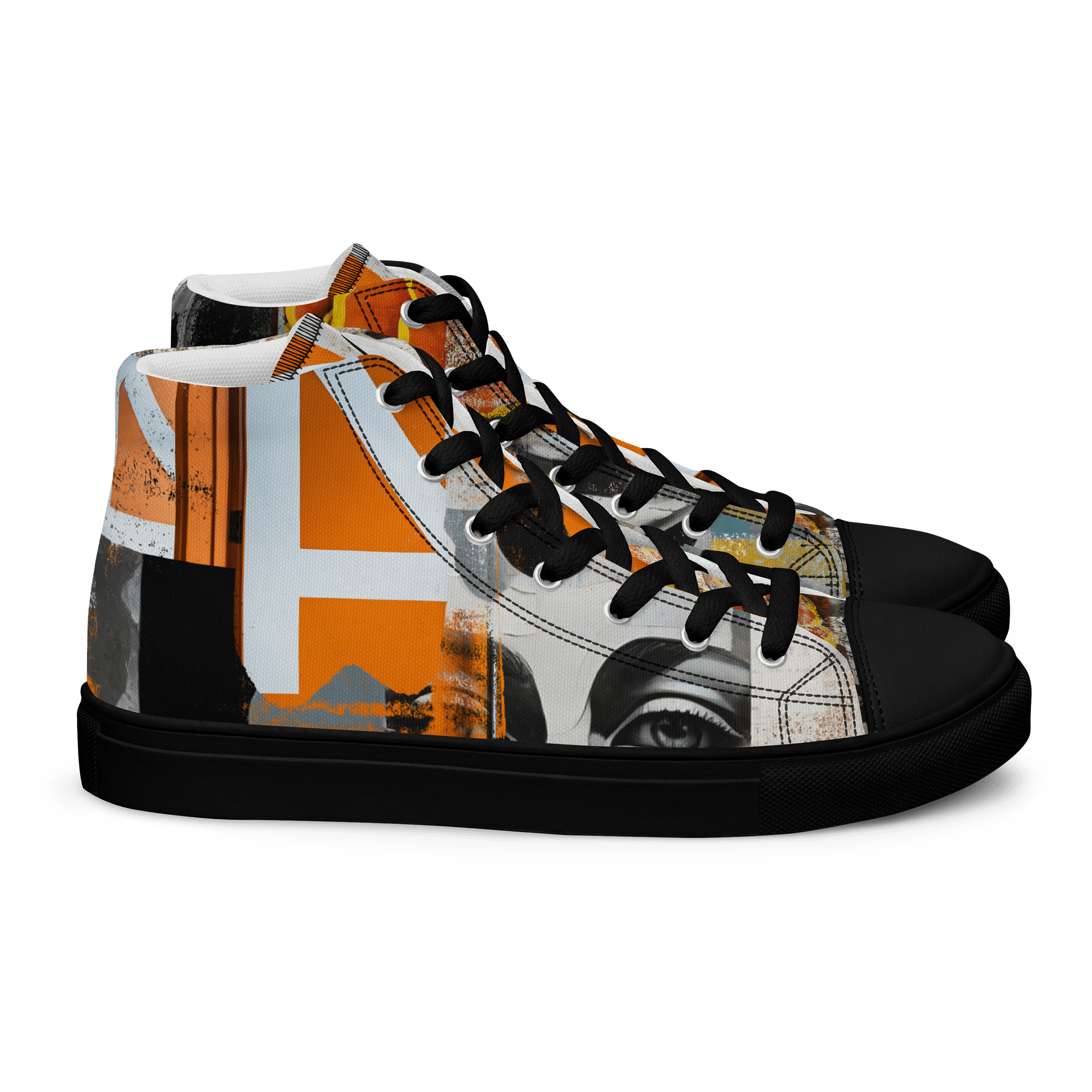 Mixed Media Artwork High Top Shoes product image (2)