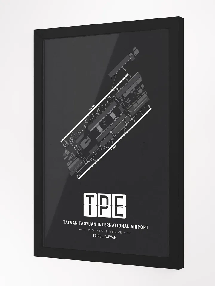 Framed Airport TPE Premium Map On Matt Paper product image (2)