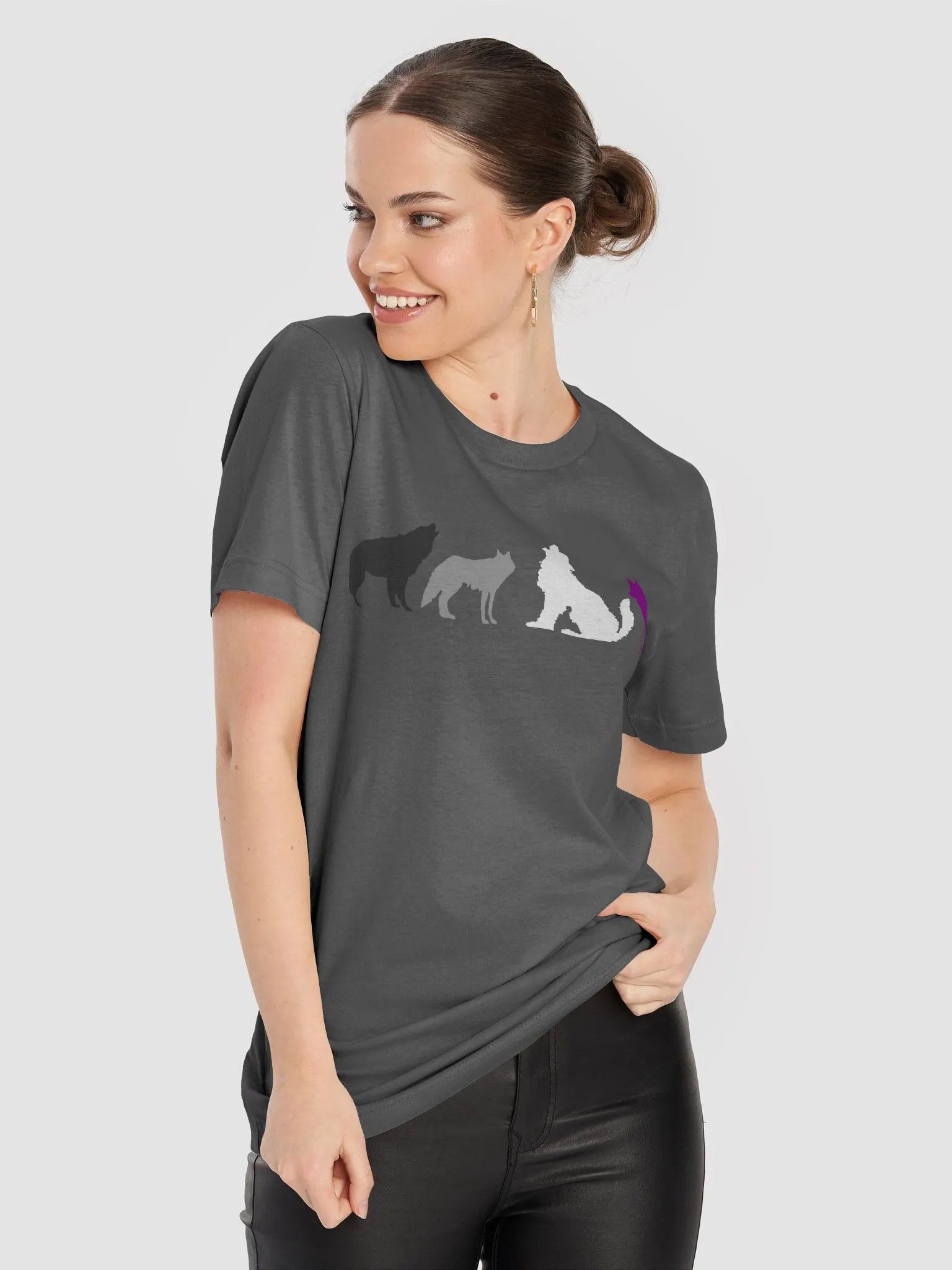 Asexual Pride Wolves Women's T-Shirt product image (87)