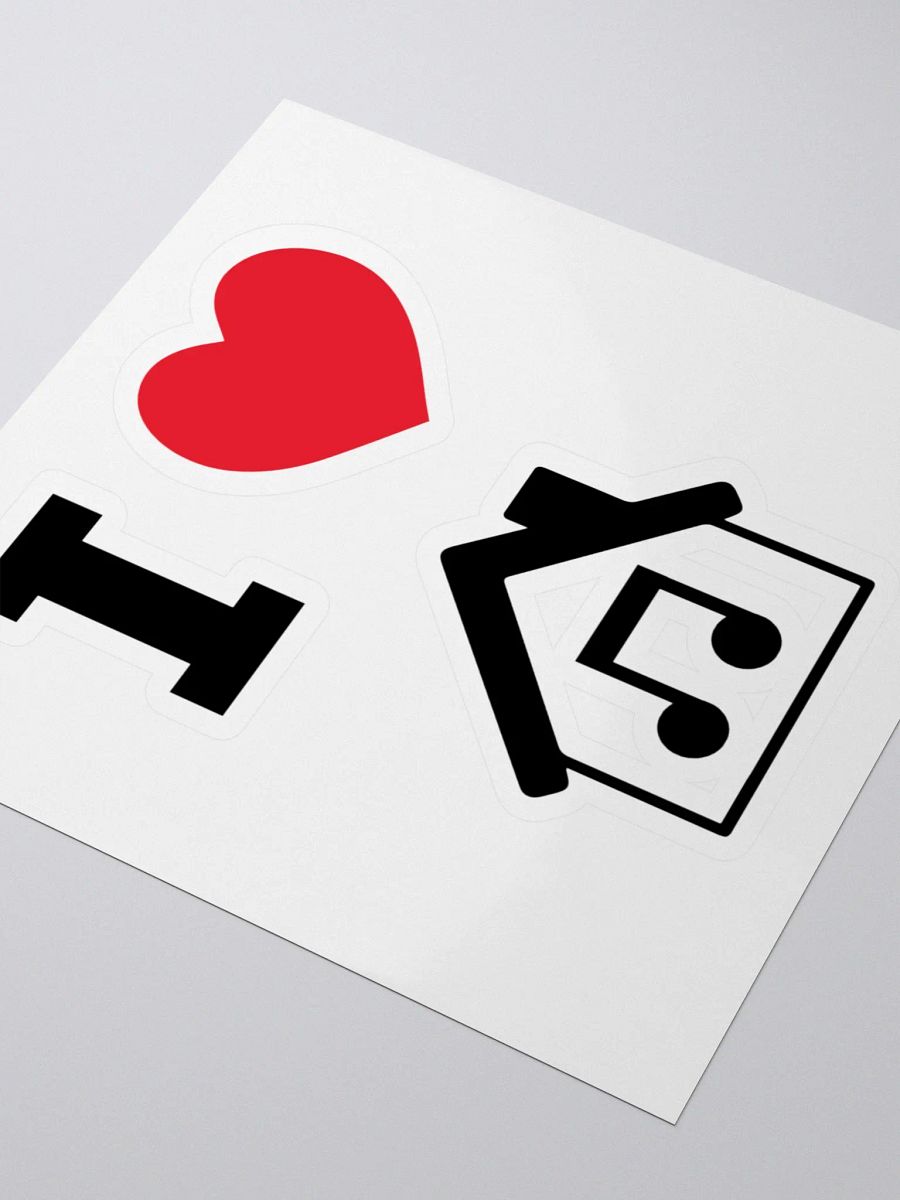 I Love House Music Vinyl Sticker Pack product image (3)