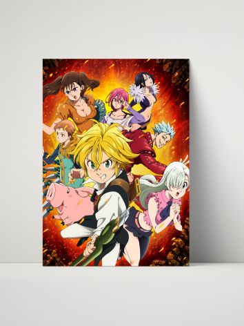 Seven Deadly Sins 8"x10" Metal Print – Fiery Bond product image (1)