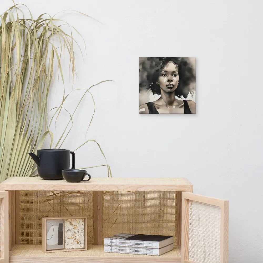 Young Black Woman Watercolour Portrait Wall Art product image (10)