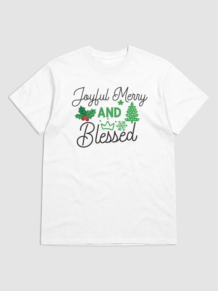 Joyful Christmas Festive Tee Shirt Gildan 5000 USA product image (1)