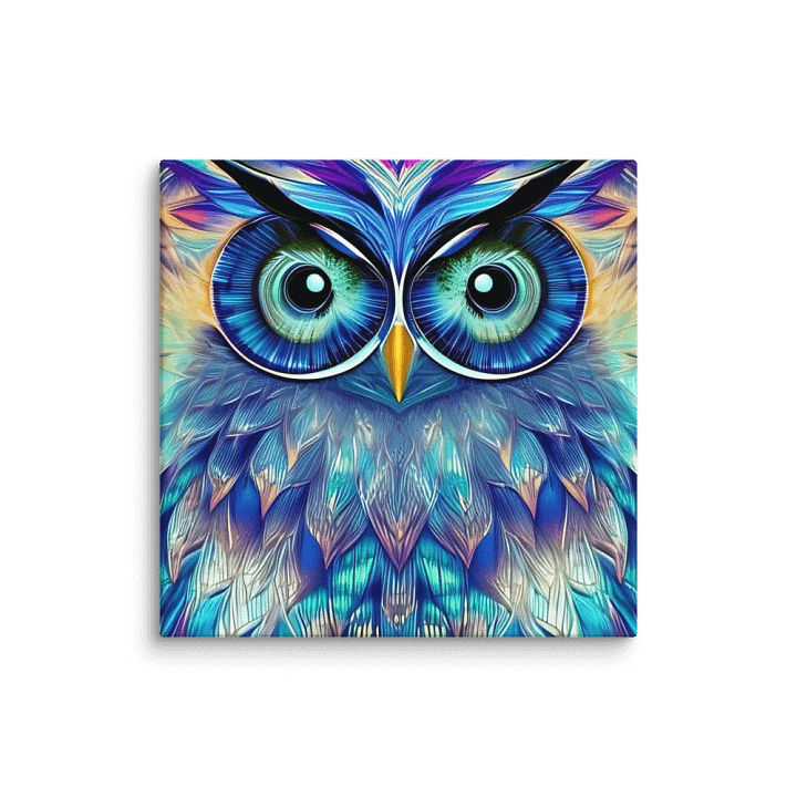 Fantasy Fractal Owl Art - v16 product image (1)